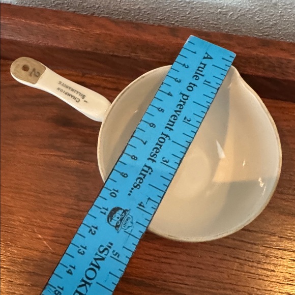 White Enamel vintage Champion Sillimanite laboratory crucible special porcelain - Picture 6 of 7